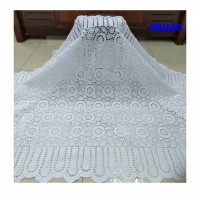 2020 African Swiss Lace High Quality 100% Cotton Polish Dry Cotton Lace Fabric