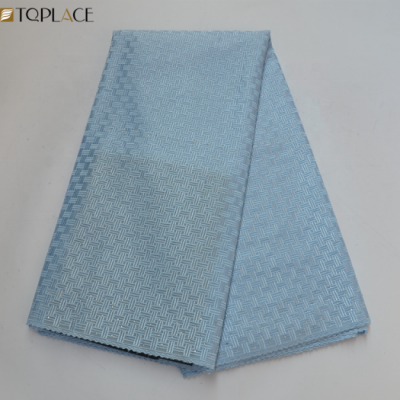 High Quality Newest Light Blue Nigerian Lace Fabric 2019 Polish Lace Fabric For Men